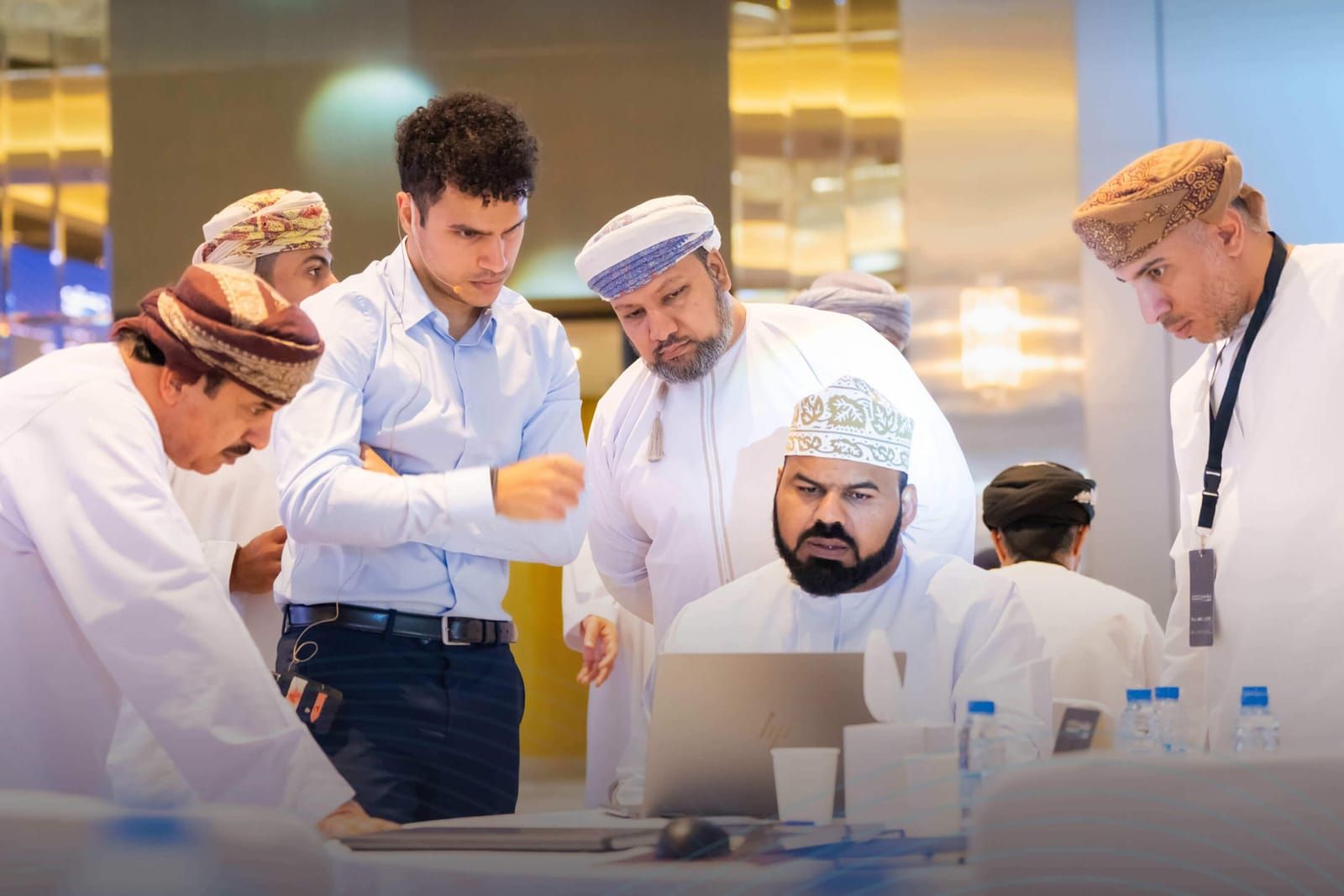 Nizar Ntarouis working through the framework with a team of participants